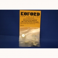 KOFORD Crown gear 48 pitch 28 teeth, 3/32" axle, narrowed & lightened, 1 cd. (6 pcs.) - #M671-28