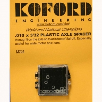 KOFORD 3/32" (2.36 mm) .010" (0,254 mm) thick, plastic axle spacer, 1 pc. - #M704