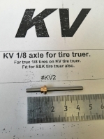 KV 1/8" (3.15 mm) axle for tire truer (KV, S&K, BSV, Kolhoza, Hudy) - #KV2