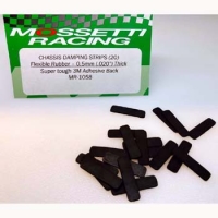 MOSSETTI Chassis damping rubber strips (20 pcs.) with "3M" adhesive backing tape - #MR-1058