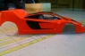 NeAn Clear Production 1/32 McLaren 650S GT3 body, Lexan thickness .005" (0.125 mm), w/paint masks - #64-LT