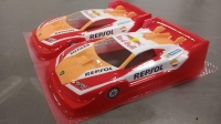 OLEG Custom Painted Body Production 1/24 Lamborghini Huracan REPSOL (painted without stickers), Lexan .007" (0.175 mm) - #0142L