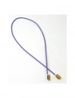 JK Lead wire 20Ga (section 0,52 mm²), purple, with soldered on clips 30 sm (12,5") - #U68DSC