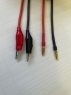 DUBICK Power supply leads 16Ga (section 1,31 mm²), "banana" clips from one side/ "alligator" clips from other