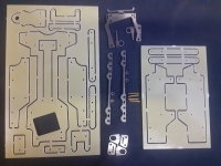 KOLHOZA Kit for assembly chassis F1/24 or ES24U. Fiberglass thin. 1,5 mm (0.06")