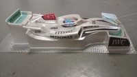 OLEG Крашенный кузов Formula 1/24 Alpine A522 2022 окрашенный в фирменную раскраску команды F1 MERCEDES, Lexan толщиной 0,175 мм - #0146F