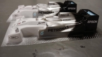 OLEG Крашенный кузов Formula 1/24 McLaren MCL 35 2020 окрашенный в фирменную раскраску команды F1 Mercedes W10 German GP livery 2019 г., Lexan толщиной 0,175 мм - #0141B
