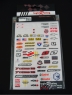 Набор наклеек на кузов Racing decals #002, с вырезанным контуром, лист 167 х 110 мм - #002