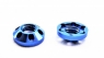 JK Гайка токосъемника дюралевая облегченная, PRO-версия, синее анодирование, круглая, под специальный ключ JK#L30, 6 шт. - #U61