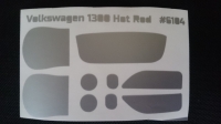 SLOTRACINGSHOP Комплект малярных масок для кузова Volkswagen 1300 Hot Rod - #PM-04