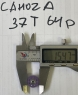 CAHOZA Просверленная шестерня 64 pitch (0,4 модуль), 37 зубов, прямая , под ось 3/32", Ø15.47 мм