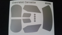 SLOTRACINGSHOP Комплект малярных масок для кузова Chevrolet Corvette - #PM-06
