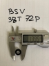 BSV Шестерня 72 pitch (0.35 модуль) 38 зубов, прямая, под ось 2 мм, Ø13.95 мм - #BSV72382