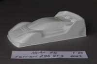 NeAn Кузов Production 1/24 Ferrari 296 GT3, ПВХ толщиной 0.2 мм - #75-P