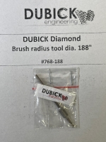 DUBICK Алмазная шарошка для шлифовки радиуса в моторных щётках диаметром 4.77 мм (.188") - #768-188