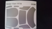 SLOTRACINGSHOP Комплект малярных масок для кузова Dodge Viper RT 10 - #PM-09