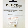 DUBICK Шестерня на электродвигатель 48 pitch (0,5 модуль) 10 зубов, на вал 2 мм, латунная - #501-10