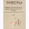 DUBICK Прецизионный подшипник 2 х 5 х 2.5 мм, открытый - #605