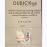 DUBICK Прецизионный подшипник 2 х 5 х 2.3 мм с фланцем, закрытый - #607