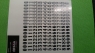Набор цифровых стикеров ATTAN для указания номера рейтинга, высота 8 мм, лист 105 х 100 мм