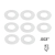 MID AMERICA Шайбы для токосъёмника толщиной 0.08 мм, тефлон, 6 уп. (36 шт.) - #MID147