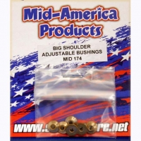 MID AMERICA 3/32" (2.36 мм) буксы в шасси Production регулируемые, с широкой шляпкой (BIG SHOULDER), пара - #MID174