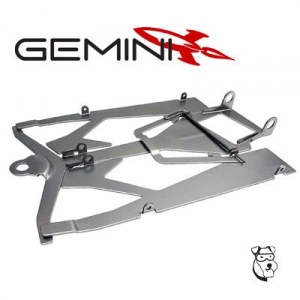 MID AMERICA Шасси 1/24 "Gemini flexy chassis", нержавеющая сталь - #MID216