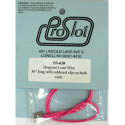 Провод силик. 18Ga (0,82 мм²) припаянный к медным клипсам, розовый, 40 см - #PSL620
