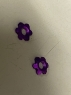 Гайка ток. дюралевая облегченная, фиолетовое анодирование, 9.5 мм между гранями, шт. - #310-444