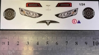 DOSLOT Наклейки на кузов Attan Tesla, комплект на 1 кузов