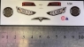 DOSLOT Наклейки на кузов Attan Tesla, комплект на 1 кузов