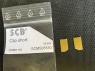 SCB Клипсы для проводов в токосъемник, латунь, короткие, пара - #SCMS05550