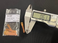 SCB Щётки в токосъёмник SCALE RACING с отверстием (размеры: 3,80 мм x 0,60 мм х 26,2 мм), 1 пара - #SRCU02095