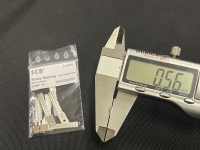 SCB Щётки в токосъёмник SCALE RACING с отверстием (размеры: 3,55 мм x 0,55 мм х 26,2 мм), серебряное покрытие, 1 пара - #SRAG02095