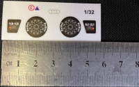DOSLOT Наклейки на кузов Redfox Audi R10 1/32, комплект на 1 кузов