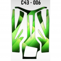 RALPH THORNE Защитная плёнка для шасси JK#C26 (JK#C43), зелёная, толщиной 0,125 мм (.005") - #C43-006